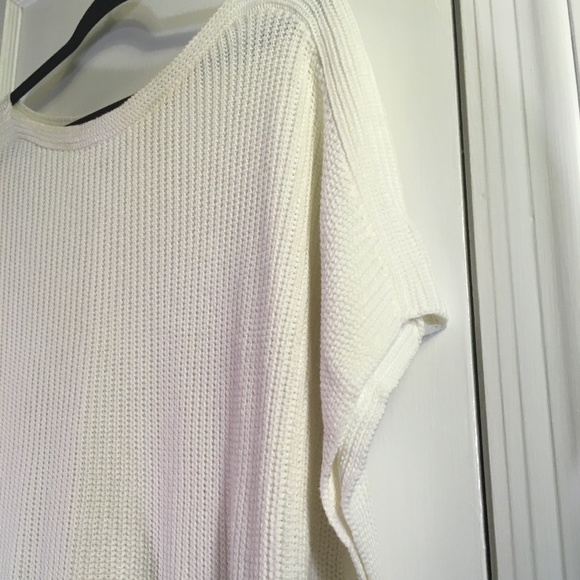 GAP Slouchy Wide-Neck Sweater, White, XL - Picture 4 of 6